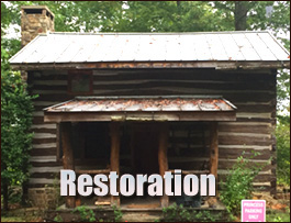 Historic Log Cabin Restoration  Roanoke County, Virginia